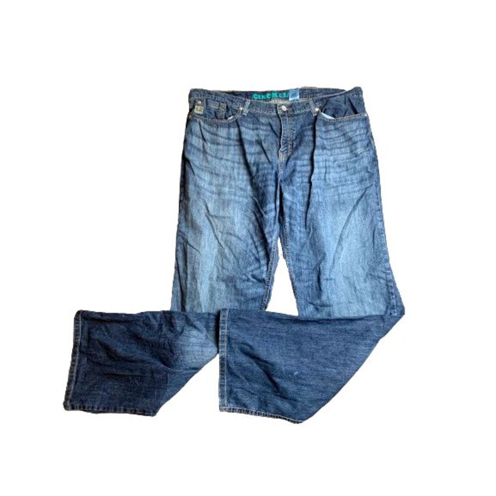 Cinch Grant Jeans Adult 38x34 Blue Denim Straight Leg Spandex Cowboy Ranch Mens